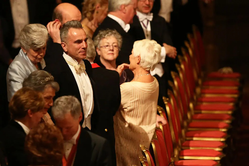 Daniel Day-Lewis menghadiri Perjamuan Negara untuk menghormati Presiden Irlandia Michael D. Higgins