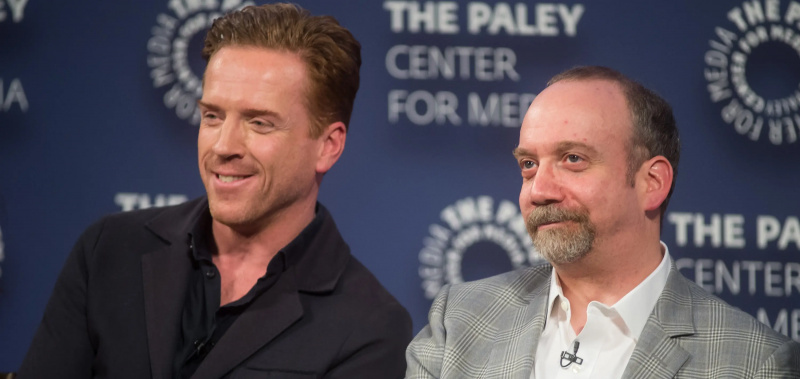 Damien Lewis dan Paul Giamatti menghadiri Paley Live: Sneak Peek at'Billions' Season Two