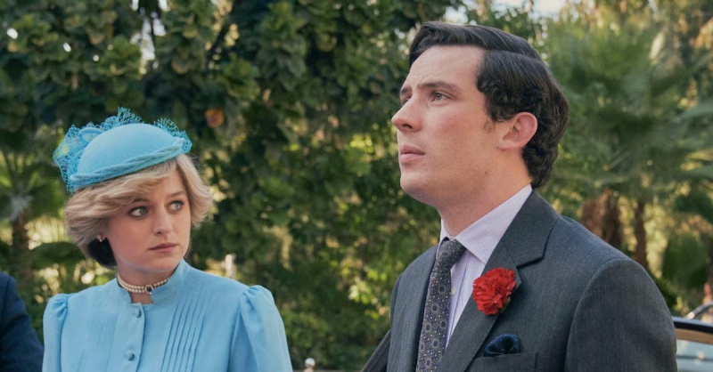 Емма Коррін у ролі принцеси Діани та Джоша О'Connor as Prince Charles in 'The Crown.'