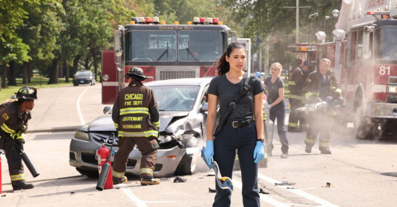 Hanako Greensmith som Violet Mikami på'Chicago Fire'