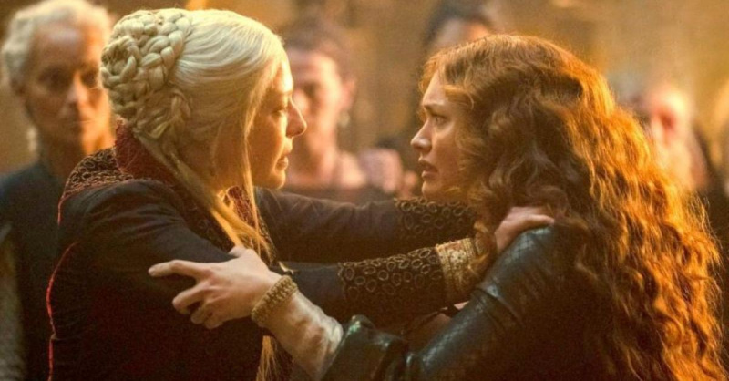 Alicent at Rhaenyra sa isang away sa'House of the Dragon.'