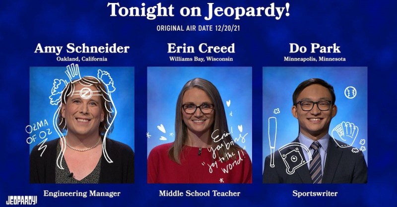 Amy Schneiderová'Jeopardy!' game