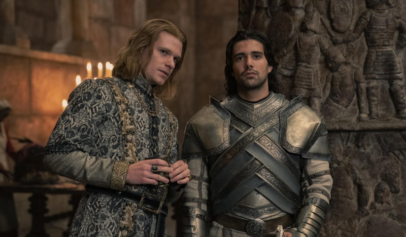 Ser Joffrey Lonmouth og Ser Criston Cole ind'House of the Dragon.'