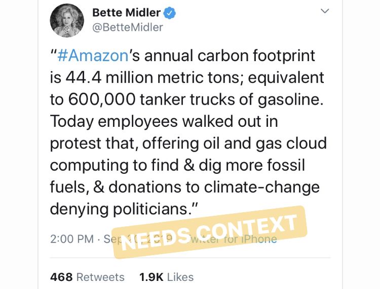 ¿Qué tan grande es la huella de carbono de Amazon?