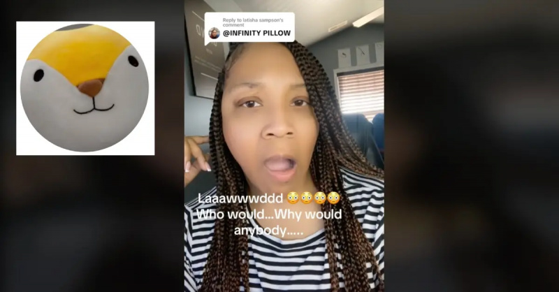 Ibinahagi ng TikToker ang kanyang reaksyon matapos makita ang viral na infinity pillow sa TikTok.