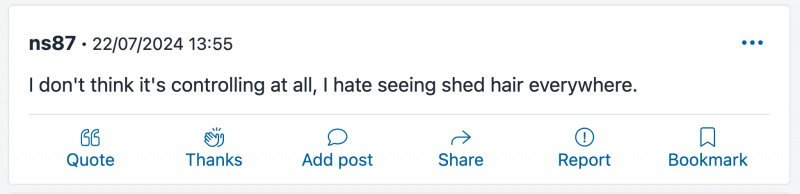 draugs lūdz draudzeni nēsāt matus zirgastē, atrodoties pie viņa, lai samazinātu matu izkrišanu - mumsnet post