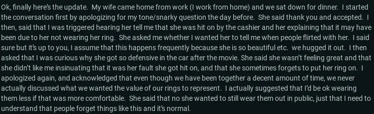 ภรรยาไม่ได้'t Wear Wedding Ring, Husband Calls Her Out - Reddit