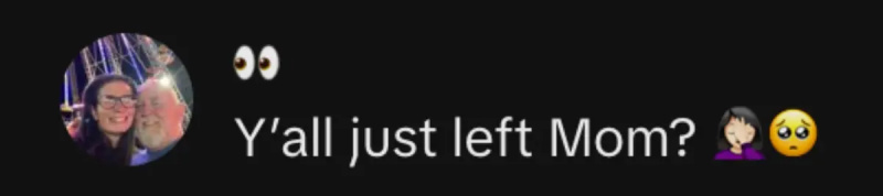 Screenshot del commento sotto Il figlio sorprende papà con il concerto di Paul McCartney su TikTok