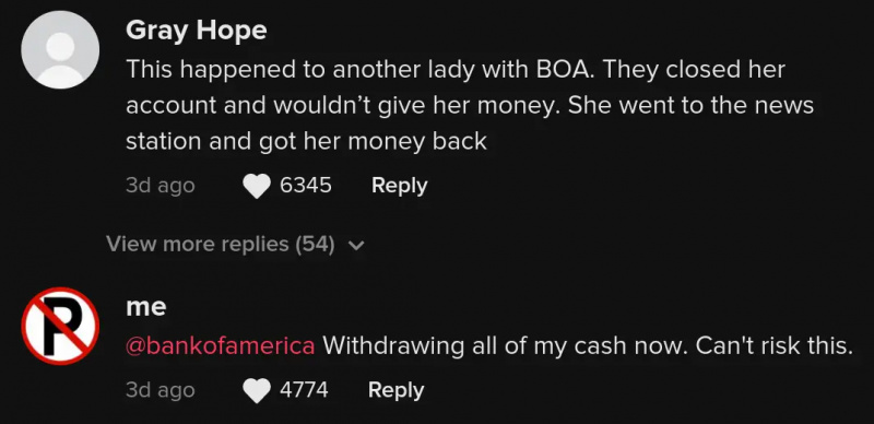 bank of america förlorar k