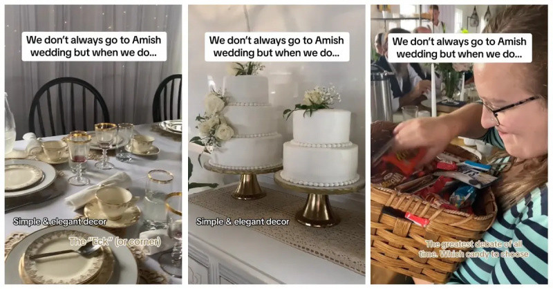 En kvinde overrasker følgere med faktiske videooptagelser af et Amish-bryllup