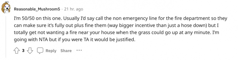 El usuario de Reddit u/Reasonable_Mushroom5 dice que el OP es un agujero justificado.