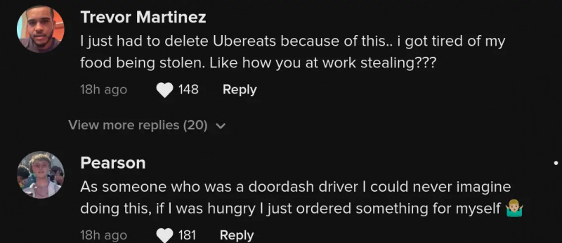 doordash pf zmienia kradzież