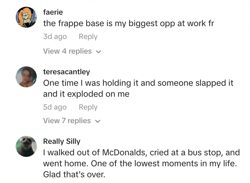 comentarios de tiktok trabajando en mcdonalds