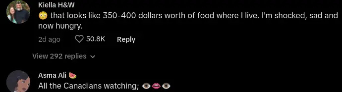 अंग्रेज़ महिला दिखाती है कि ब्रिटेन में $100 का किराना सामान कैसा दिखता है