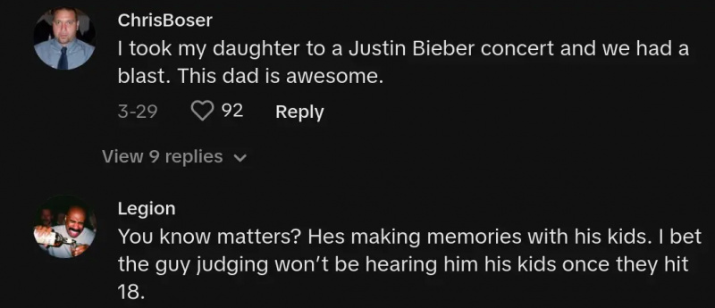 Taylor Swift concert papa a défendu