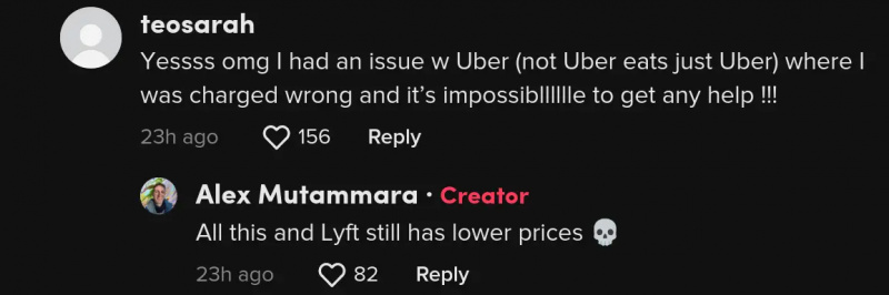 uber makan pelanggan mendapat biaya tambahan dolar
