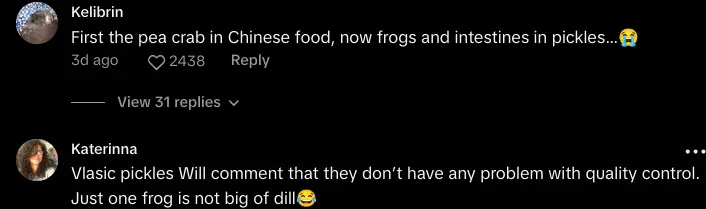 grenouille dans un pot de cornichon tiktok