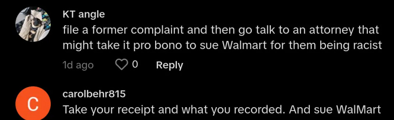 Pracownik Walmartu próbuje powstrzymać mamę od kupowania przecenionych artykułów