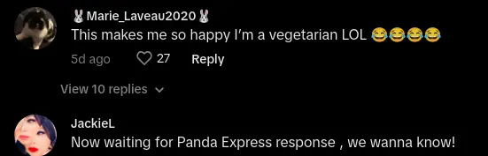 אישה מקליט ילד's Panda Express Chicken "Making Sounds"