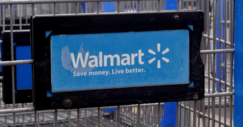 Ein Walmart-Einkaufswagen