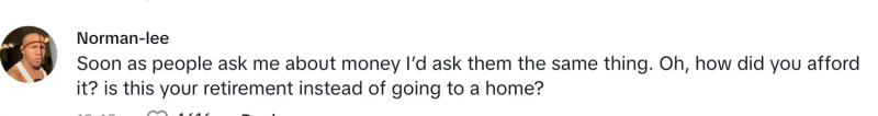 Brandee'ye bir TikTok yorumcusu's post about being assumed to be a staff member instead of a guest while on a cruise