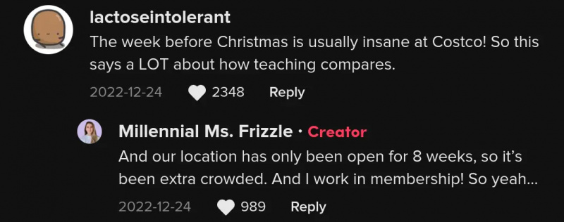 maestra deja de trabajar en costco