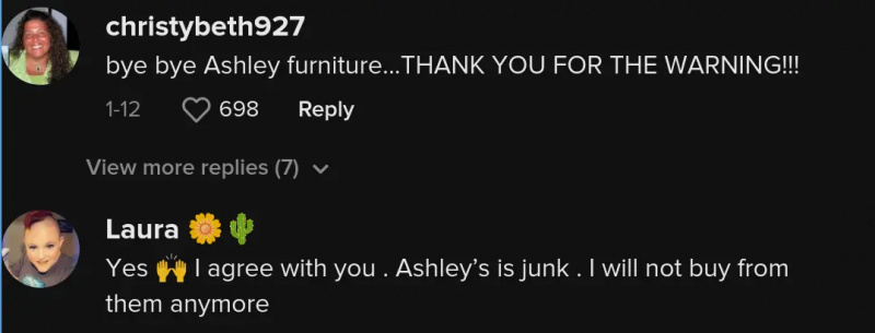 los muebles de ashley son basura