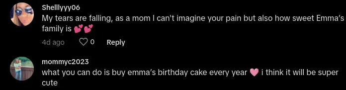 sörjande mamma köper tårta ära sent