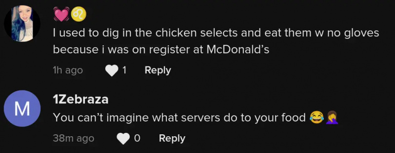   wendys arbejder bare hænder spiser pommes frites