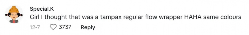 Halls ラッパーが Tampax ラッパーであると考えたコメント