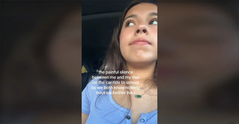 אבא בת נסיעה מביכה לבית הספר TikTok