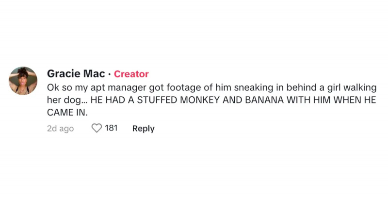 tiktok kommentar om att sova igenom ett lägenhetsinbrott