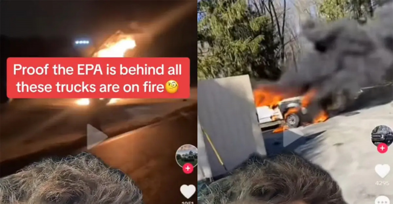 Una serie de incendios de camiones diesel han enviado a la gente al modo de teoría de la conspiración