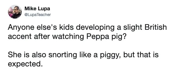 mike land peppa gris