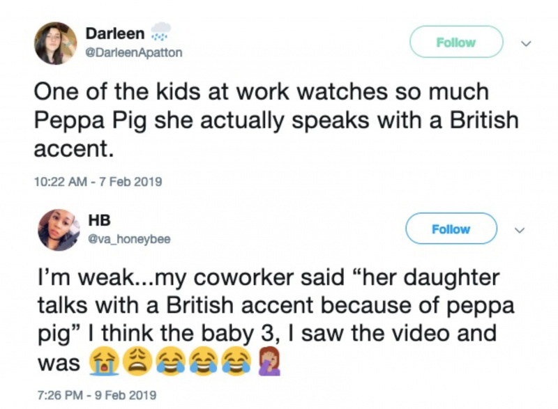 peppa pig twittrar