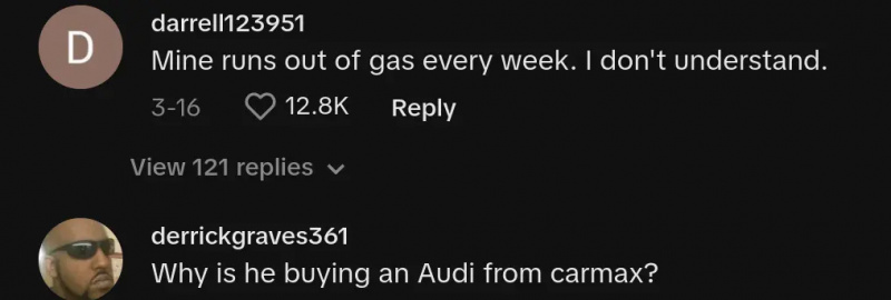 človek fúka motor audi obviňuje carmax